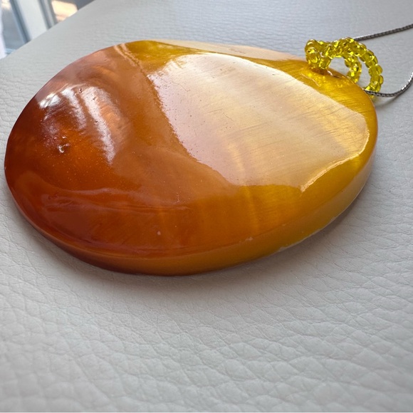 925 Chain Mother of Pearl Large Pandantiv 925 Stearling Silver Chain - Picture 8 of 14